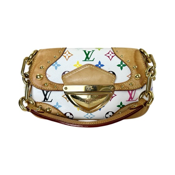 💖AUTHENTIC Louis Vuitton Marilyn Bag White Multicolor Monogram - Picture 3 of 16